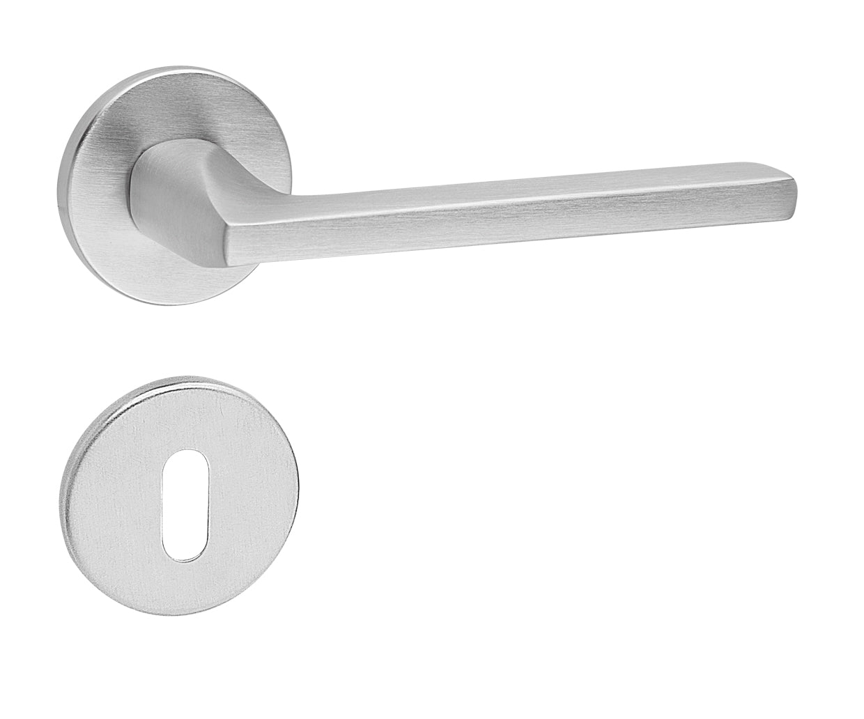 MANIGLIA ADELE CODICE 1239/208 F05 IN ZAMA CROMO SATINATO