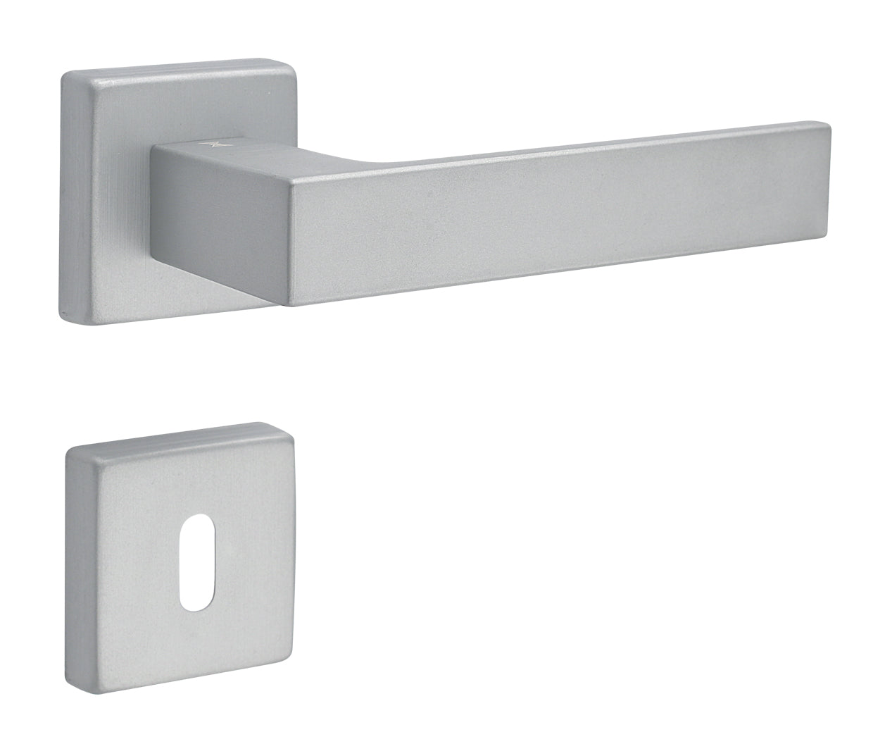 MANIGLIA KUBO CODICE 1317/211B F16 IN ALLUMINIO CROMO SATINATO