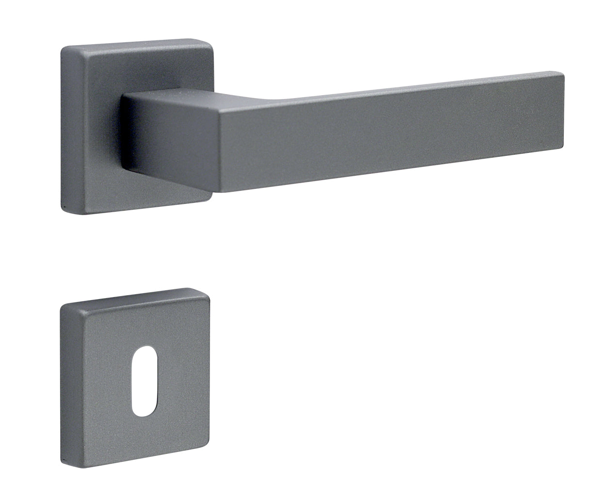 MANIGLIA KUBO IN ALLUMINIO CODICE 1317/211B ANTRACITE