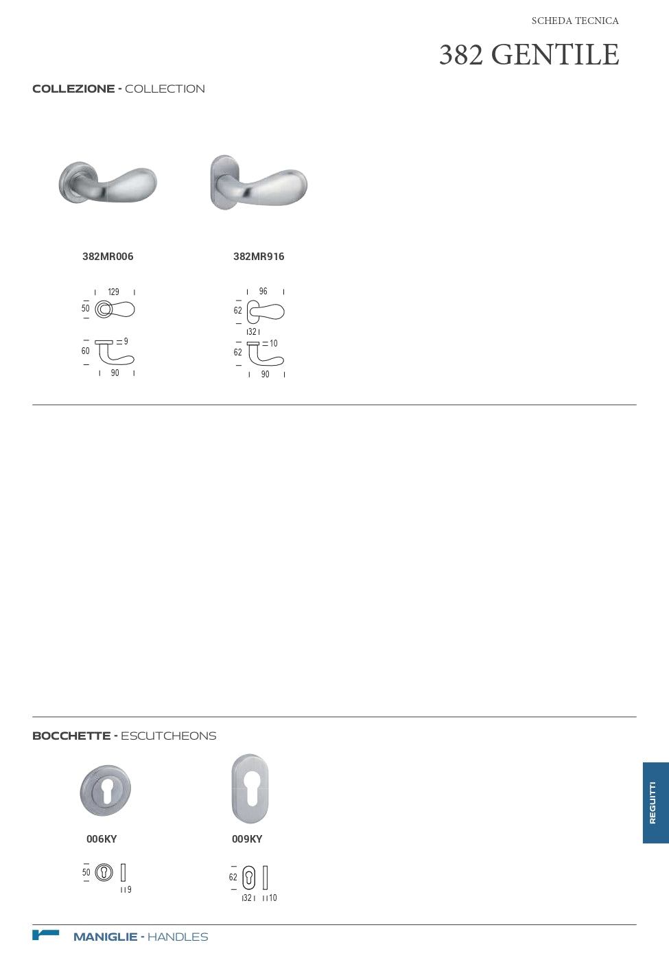 POMOLO GENTILE IN OTTONE SATINATO CROMATO CODICE 382MR9163515ZLA