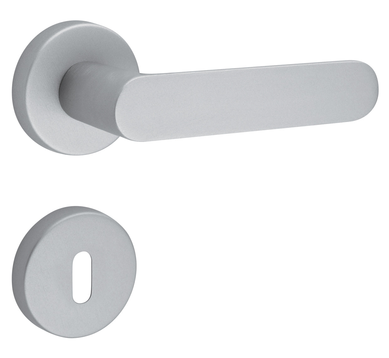 MANIGLIA SHAPE  IN ALLUMINIO  CODICE  1320/232 F16 CROMO SATINATO