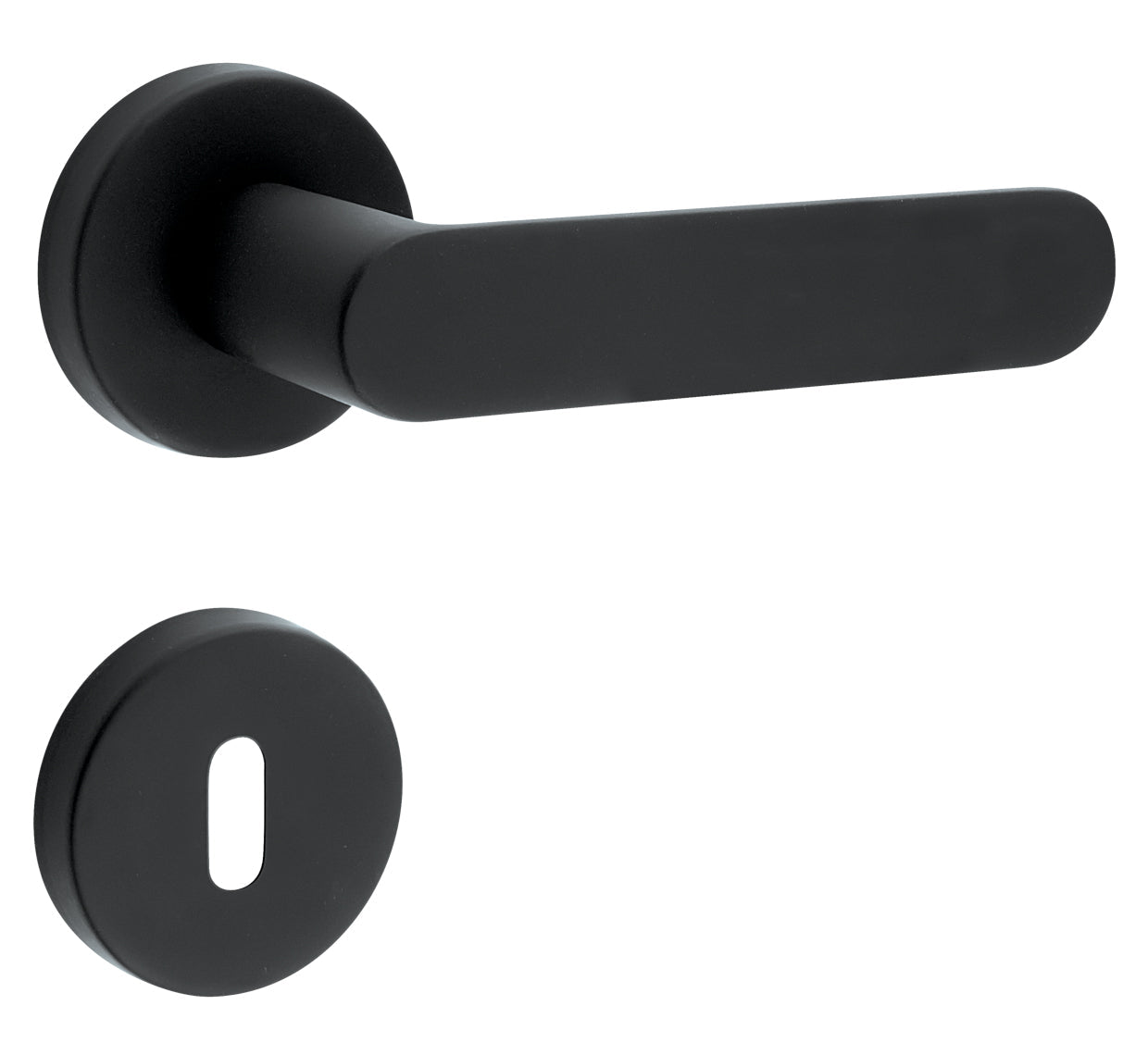 MANIGLIA SHAPE IN ALLUMINIO  CODICE  1320 232 FNO NERO OPACO